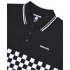 Lambretta Polo Shirt Mens Black & White Two Tone Panel Mod Ska Skinhead