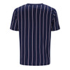 Fila Men's Lee Navy Contrasting Vertical Stripes Retro T-Shirt