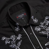 Red Star Rodeo Mens Cowboy Western Flower Embroidered Shirt