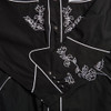 Red Star Rodeo Mens Cowboy Western Flower Embroidered Shirt