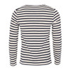 Saint James Mens Meridien Breton Ecru/Navy Long Sleeve T-Shirt