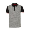 Merc London Mens Corona Dogtooth Polo Shirt