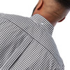 Relco Mens Gingham Short Sleeve Black Classic Mod Button Down Shirt