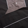 Relco Men's Cotton Rockabilly Retro Charcoal/Black Bowling Shirt