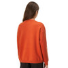 Compañía Fantástica Women's Long Sleeve Orange Daisy Jacquard Jumper