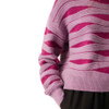 Compañía Fantástica Women's Long Sleeve Two-tone Purple Knit Jumper