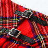 Viper London 16.5 Inch Wraparound Red Tartan Minin Kilt Skirt