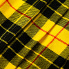 Viper London Mini Skirt 16.5 Inch Wrap Around Yellow Tartan Pleated Kilt Skirt