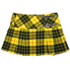 Viper London 13 Inch Yellow Tartan Micro Mini Kilt Skirt