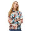 Compañía Fantástica Patchwork Long Sleeve Viscose Blouse - Front & Cuff Buttons