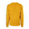 Relco Mens Waffle Knit Retro 60s Mustard Button Cardigan