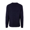 Relco Mens Waffle Knit Retro 60s Navy Button Cardigan