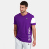 Le Coq Sportif Men's Saison Short Sleeve Violet Cotton T-Shirt