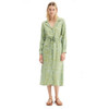 Compañía Fantástica Womens Green Swirl Print Dress