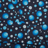 Chenaski Mens Dots & Spots 70s Retro Op Art Navy Shirt