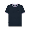 Lambretta Mens Triple Tipped Pique Navy Tee Shirt