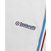 Lambretta Mens Mod Twin Tipped White Polo Shirt Red/Blue Tipping