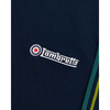 Lambretta Mens Mod Twin Tipped Navy Polo Shirt With Green & Blue Tipping