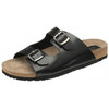 Frank Wright Mens Black Bowers Leather Sandals