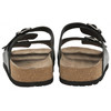 Frank Wright Mens Black Bowers Leather Sandals