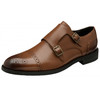 Frank Wright Mens Tan Monk Shoe With 2 Straps
