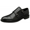 Frank Wright Mens Black Monk Shoe With 2 Straps