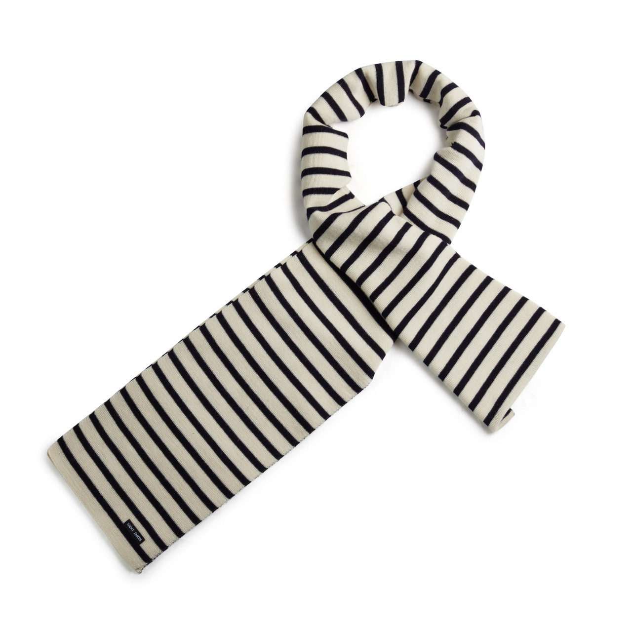 Saint James Striped 100% Wool Scarf