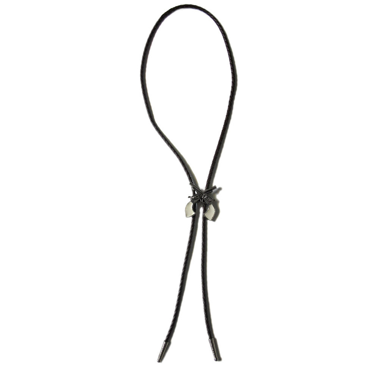 Rockmount Retro Western Pistols Bolo Tie - Made in the USA