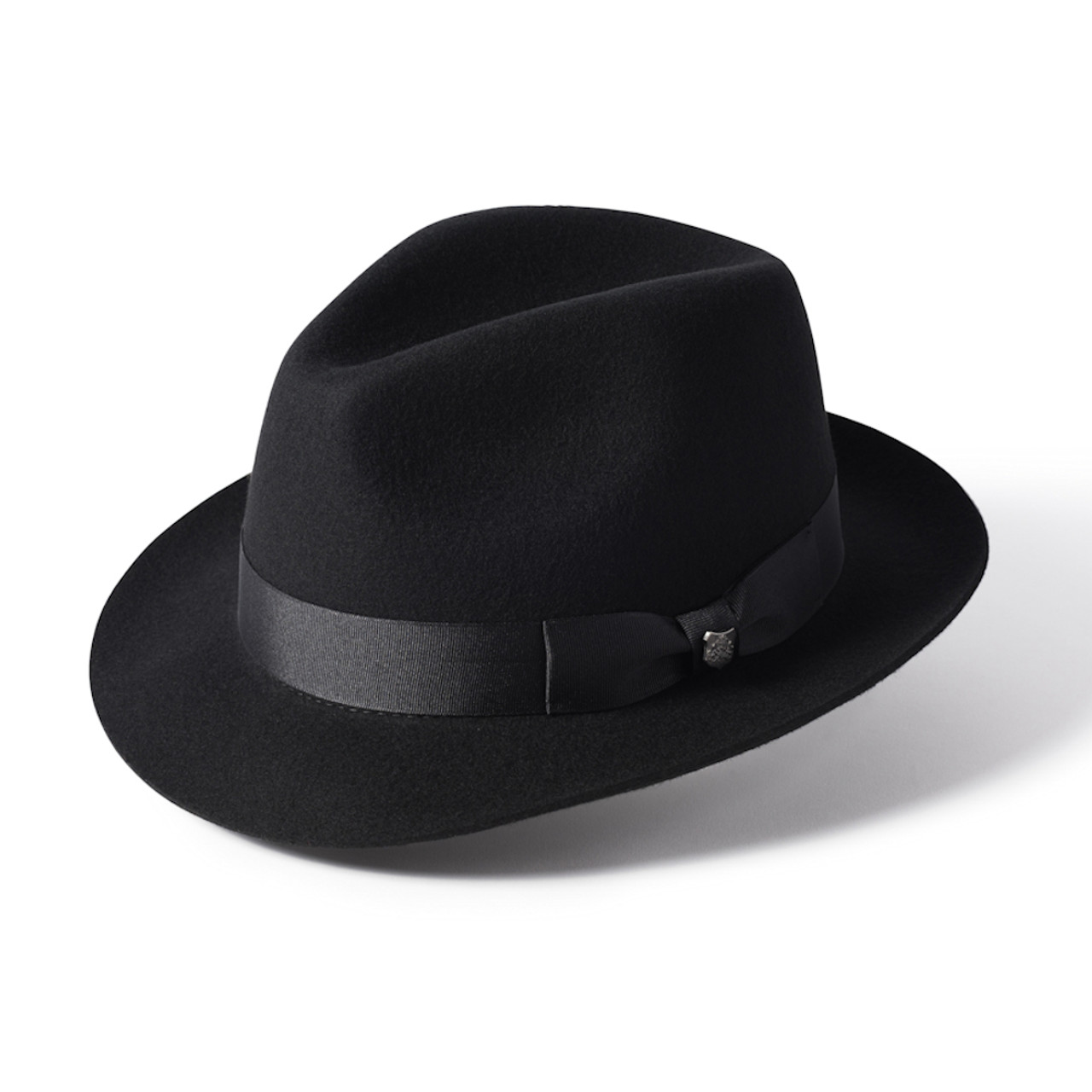 Failsworth Black Chester 100% Wool Felt Trilby Hat