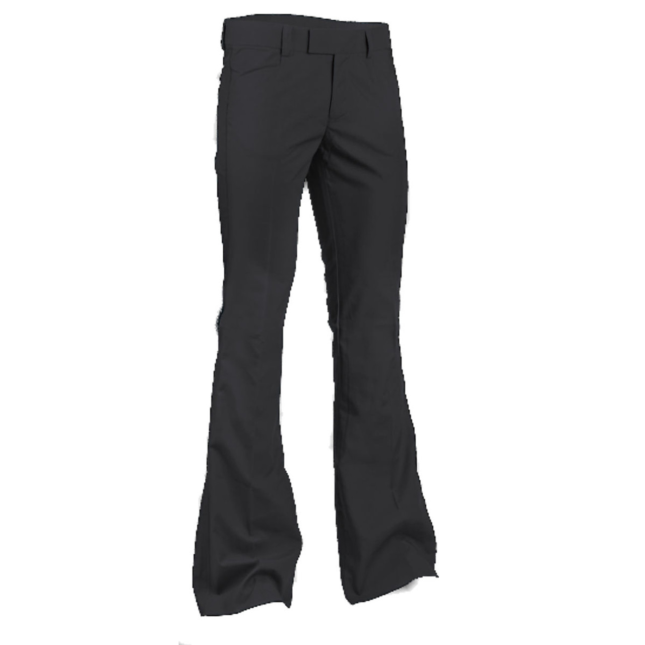 www.retrostarlondon.co.uk chenaski flared bell bottom trousers pants black main 24523.1704922581