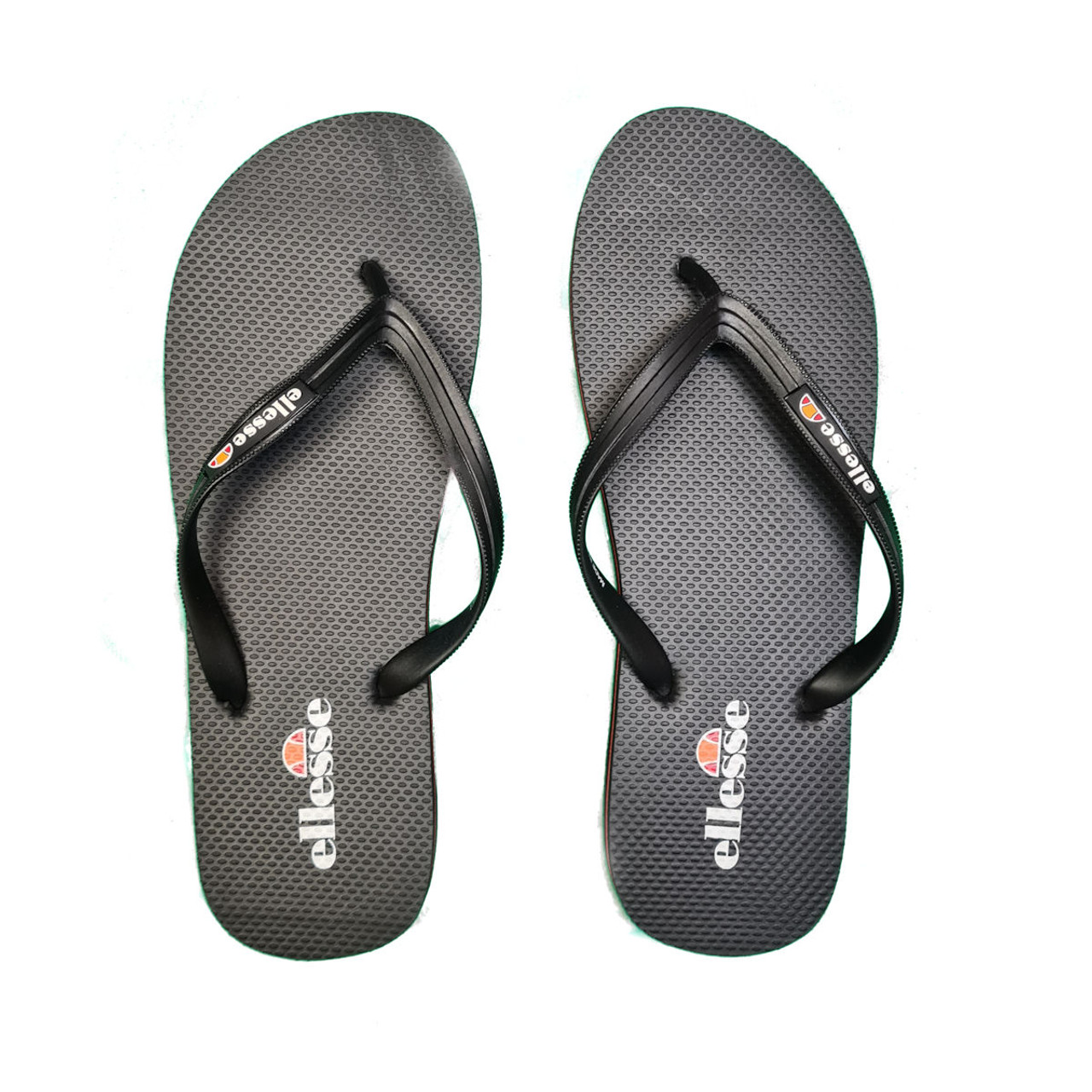 Pool Side Retro Sports Flip Flops In Black Ellesse Retro Star