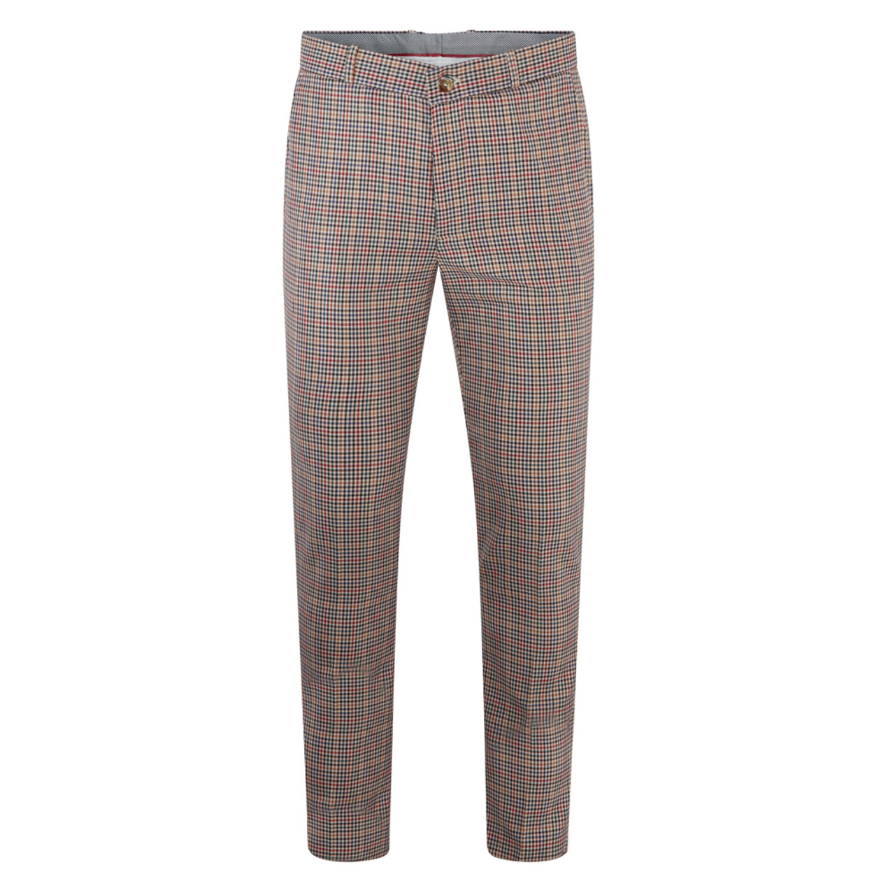 Royal and Awesome Men`s Golf Trousers Blue Plaid Trews Tartan Golf Pants 30  - 44 | eBay