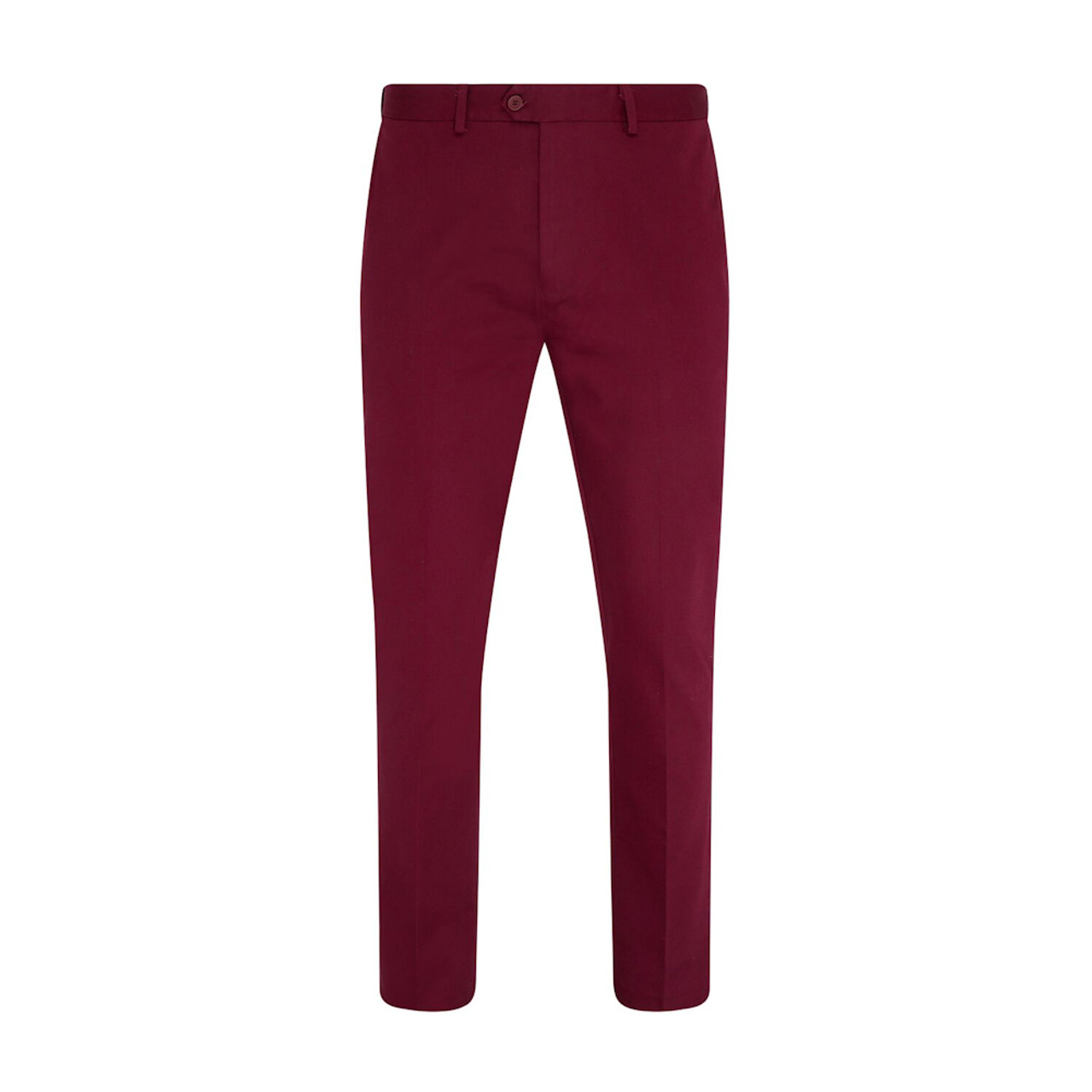 Merc London Men's Sta-Press Wine Mod Winston Trousers - Retro Star