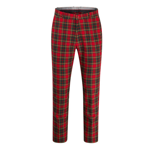 Relco Mens Tartan Sta-Press Trousers