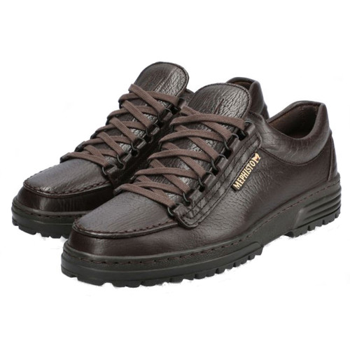 Mephisto Mens Cruiser Outdoor Crumpled Finish Dark Brown Leather 751 Eco Shoes
