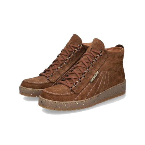 Mephisto Mens Rainbow Pacha 71258 Mid Top Brown Leather Eco Shoes