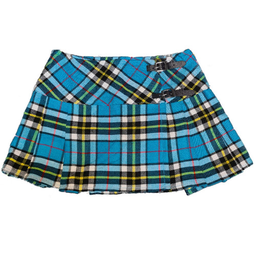 Viper London 13 Inch Blue/Black Tartan Micro Mini Kilt Skirt