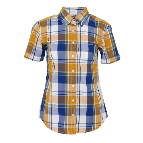 Relco Womens LSS-20 Checked Short Sleeve Cotton Shirt