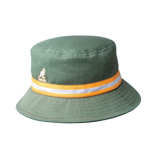 Kangol Mens Retro Stripe Lahinch Green Bucket Hat
