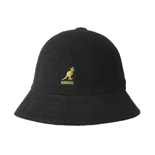 Kangol Mens Retro Bermuda Casual Black/Gold Bucket Hat