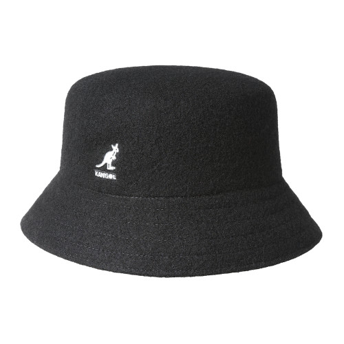 Kangol Wool Black Lahinch Bucket Hat