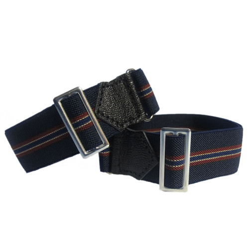 Albert Thurston Adjustable Sleeve Holder Armbands Navy Mod Stripe