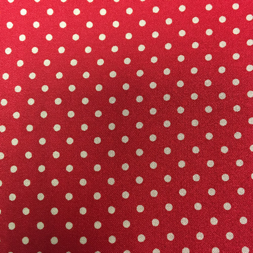 Tootal Mens 60s 100% Silk Pocket Square Polka Red