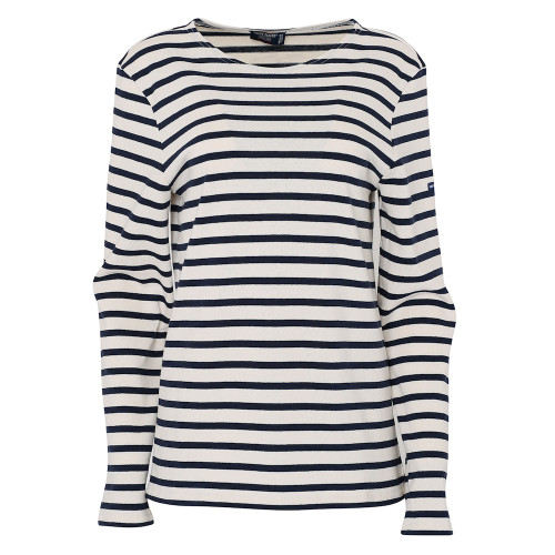 Womens Saint James Meridame II Breton Ecru/Navy Long Sleeve Top