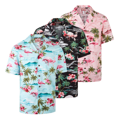 Robert J. Clancey Flamingo Rockabilly Authentic Hawaiian Shirt