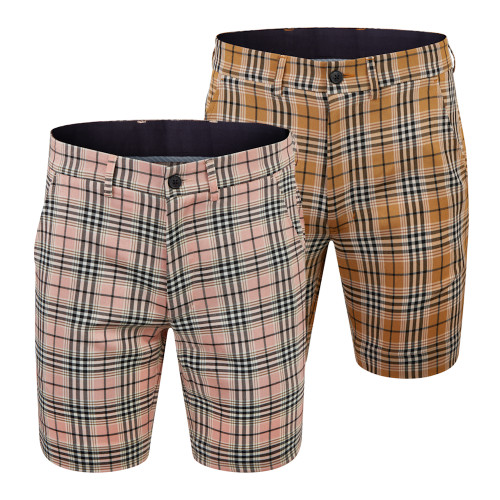 Gabicci Mens Murphy 60s Retro Check Shorts