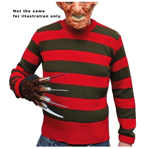 Red and black sales striped jumper