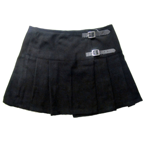 Viper London 13 Inch Black Micro Mini Kilt Skirt