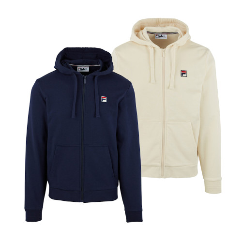 Fila Mens Melvin Full Zip Essential Logo Hoodie