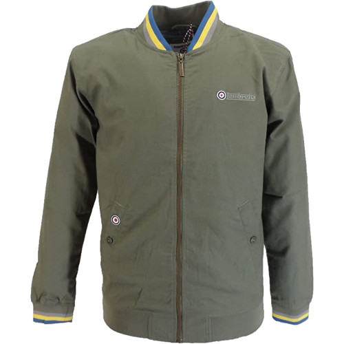 Lambretta Mens Retro Mod Khaki Triple Tipped Monkey Jacket